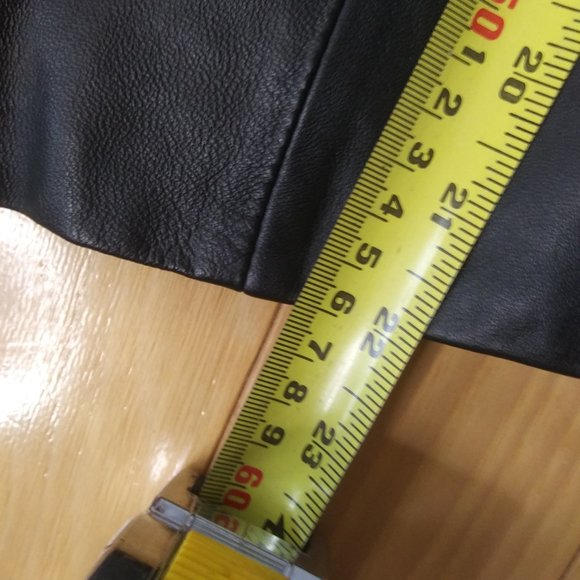 Geren Ford Black Leather Moto Jacket Coat silk lining  asymmetrical zipper Small - Picture 11 of 17